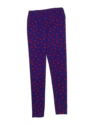Pre-owned Lularoe Kids' Casual Pants In Blue