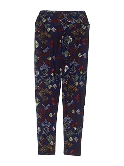Pre-owned Lularoe Kids' Casual Pants In Blue