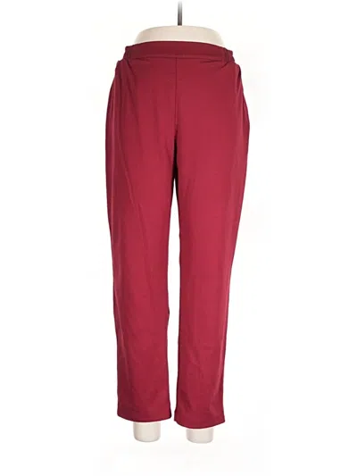 Pre-owned Lularoe Casual Pants In Burgundy