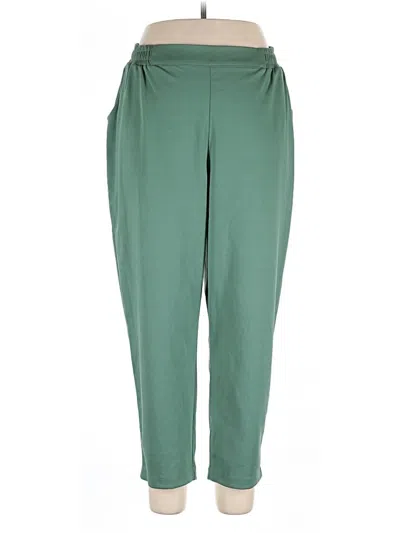 Pre-owned Lularoe Casual Pants In Green