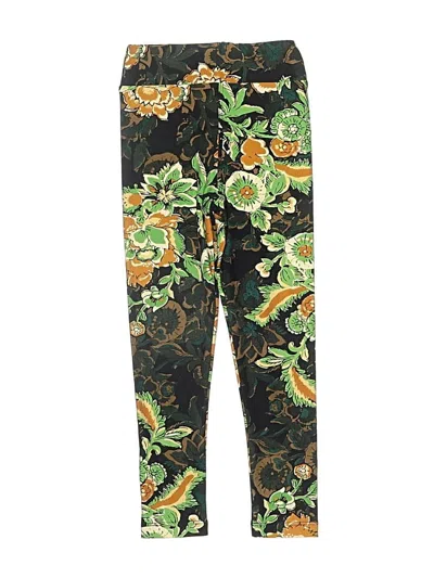 Pre-owned Lularoe Kids' Casual Pants In Green