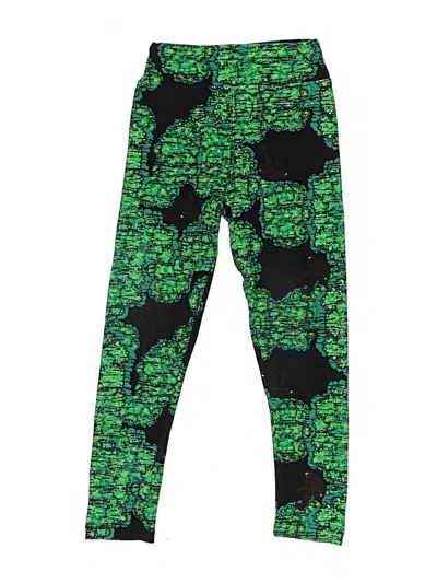 Pre-owned Lularoe Kids' Casual Pants In Green