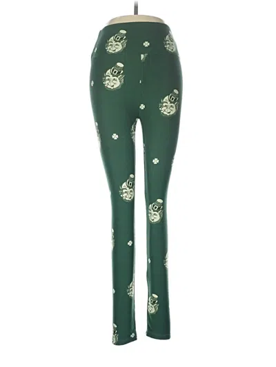 Pre-owned Lularoe Casual Pants In Green