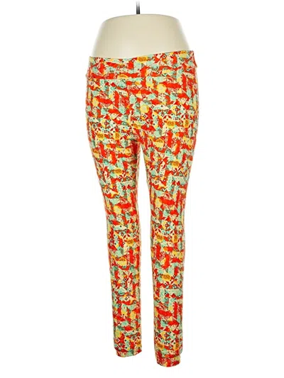 Pre-owned Lularoe Casual Pants In Orange