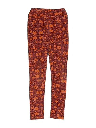 Pre-owned Lularoe Kids' Casual Pants In Orange