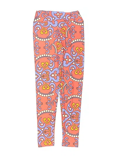 Pre-owned Lularoe Kids' Casual Pants In Orange