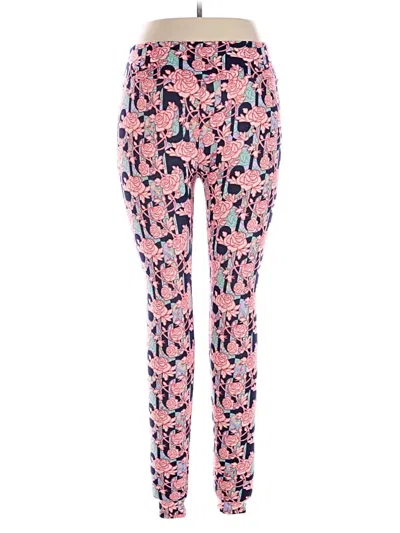 Pre-owned Lularoe Casual Pants In Pink