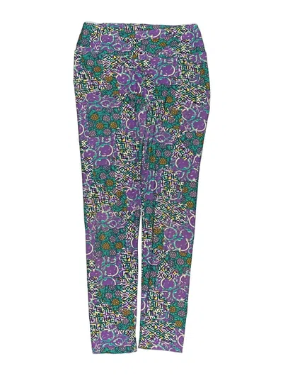 Pre-owned Lularoe Kids' Casual Pants In Purple