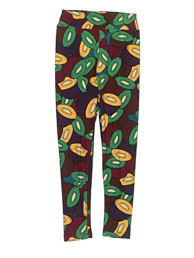 Pre-owned Lularoe Kids' Casual Pants In Purple