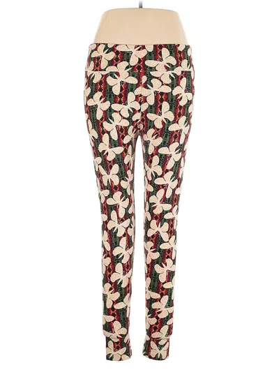Pre-owned Lularoe Casual Pants In Red