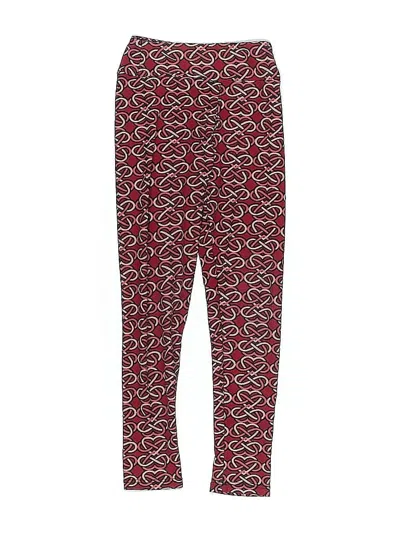 Pre-owned Lularoe Kids' Casual Pants In Red