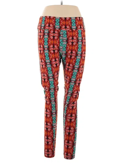 Pre-owned Lularoe Casual Pants In Red