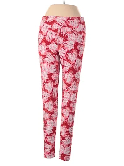 Pre-owned Lularoe Casual Pants In Red