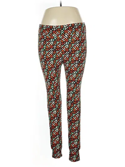 Pre-owned Lularoe Casual Pants In Red