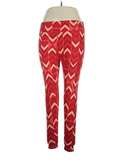 Pre-owned Lularoe Casual Pants In Red