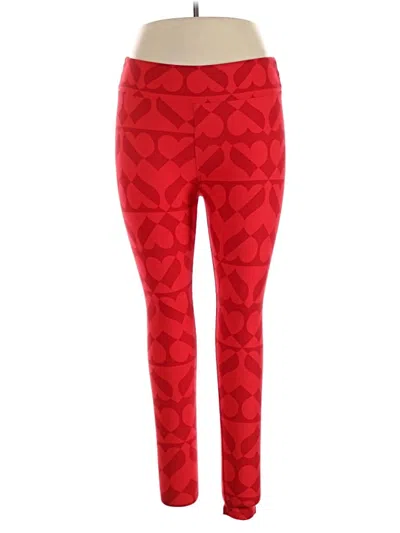 Pre-owned Lularoe Casual Pants In Red