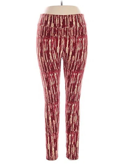 Pre-owned Lularoe Casual Pants In Red