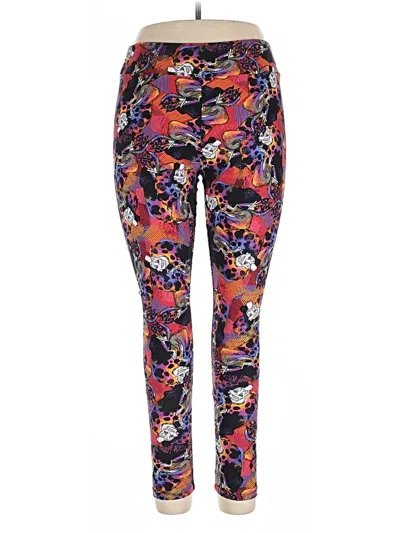 Pre-owned Lularoe Casual Pants In Red
