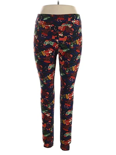 Pre-owned Lularoe Casual Pants In Red