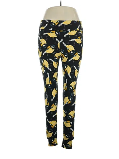 Pre-owned Lularoe Casual Pants In Yellow