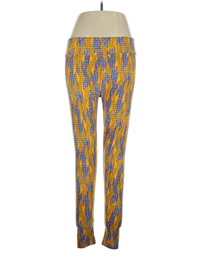 Pre-owned Lularoe Casual Pants In Yellow