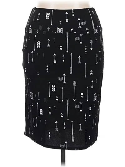 Pre-owned Lularoe Casual Skirt In Black
