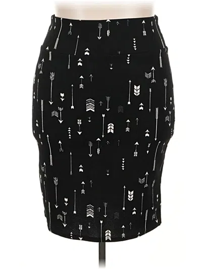 Pre-owned Lularoe Casual Skirt In Black