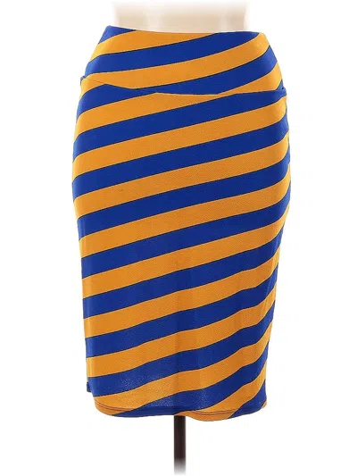 Pre-owned Lularoe Casual Skirt In Blue