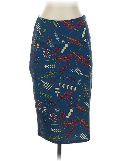 Pre-owned Lularoe Casual Skirt In Blue