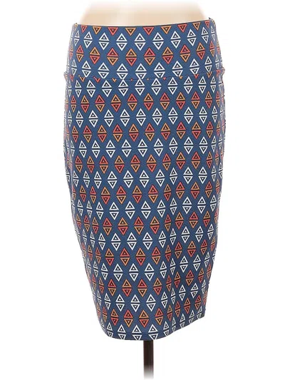 Pre-owned Lularoe Casual Skirt In Blue