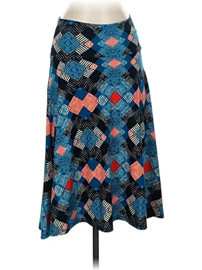 Pre-owned Lularoe Casual Skirt In Blue