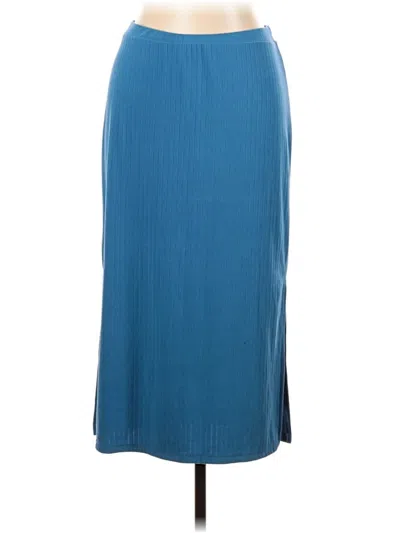 Pre-owned Lularoe Casual Skirt In Blue