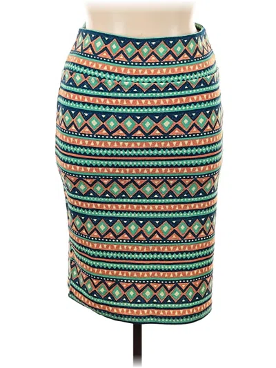 Pre-owned Lularoe Casual Skirt In Blue