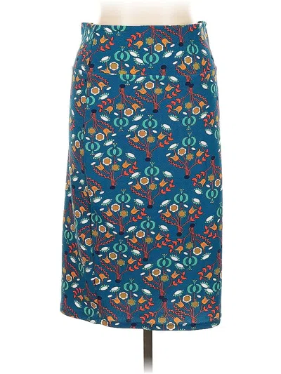 Pre-owned Lularoe Casual Skirt In Blue