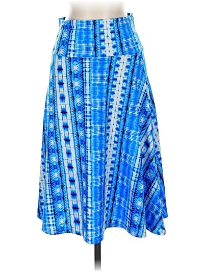 Pre-owned Lularoe Casual Skirt In Blue
