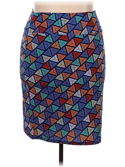 Pre-owned Lularoe Casual Skirt In Blue