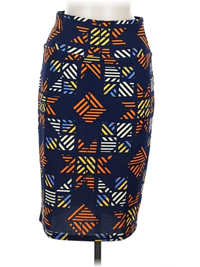 Pre-owned Lularoe Casual Skirt In Blue