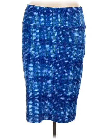 Pre-owned Lularoe Casual Skirt In Blue