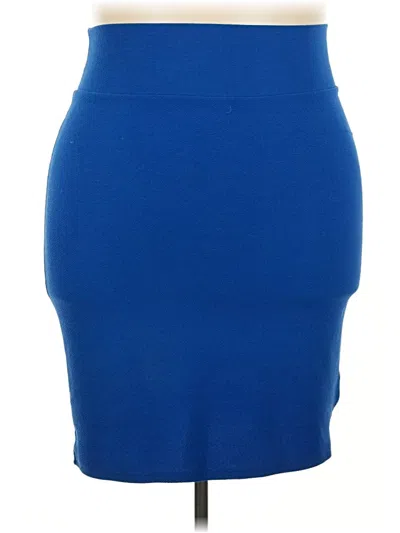 Pre-owned Lularoe Casual Skirt In Blue