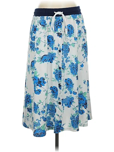 Pre-owned Lularoe Casual Skirt In Blue