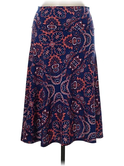 Pre-owned Lularoe Casual Skirt In Blue