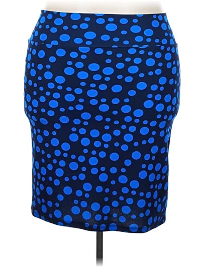 Pre-owned Lularoe Casual Skirt In Blue