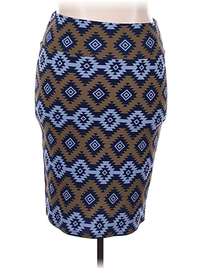 Pre-owned Lularoe Casual Skirt In Blue