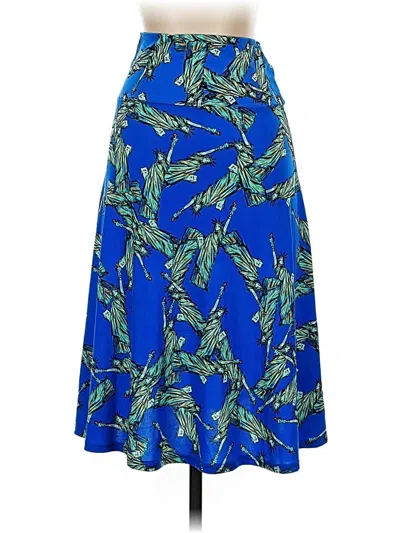 Pre-owned Lularoe Casual Skirt In Blue