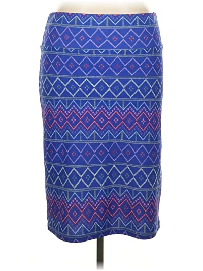 Pre-owned Lularoe Casual Skirt In Blue