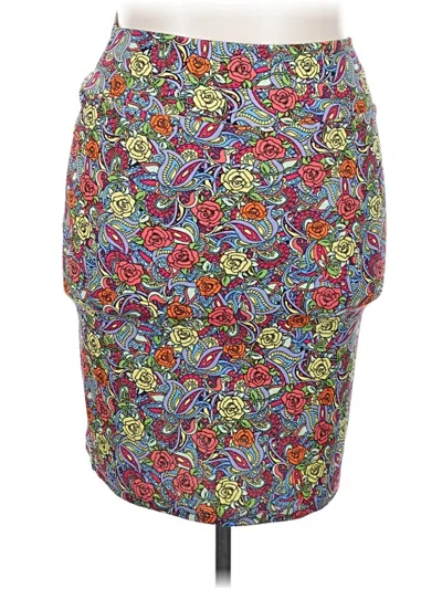 Pre-owned Lularoe Casual Skirt In Blue