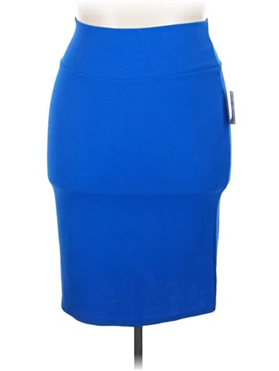 Pre-owned Lularoe Casual Skirt In Blue