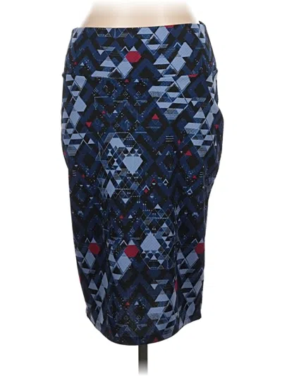 Pre-owned Lularoe Casual Skirt In Blue