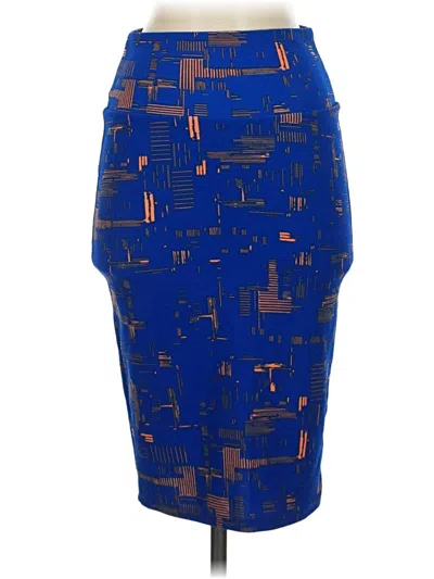 Pre-owned Lularoe Casual Skirt In Blue