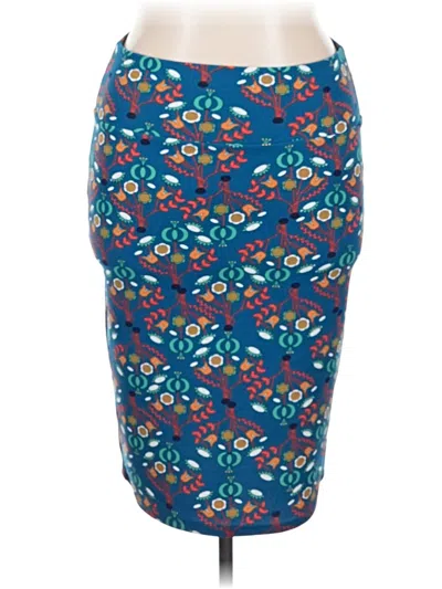Pre-owned Lularoe Casual Skirt In Blue